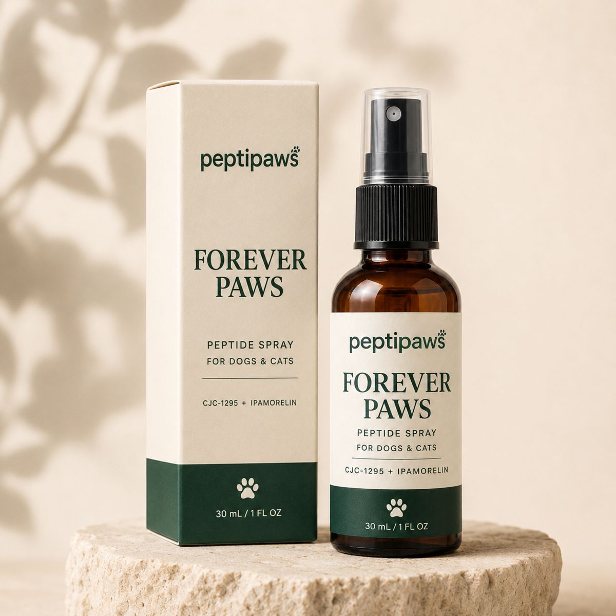 Forever Paws peptide spray bottle