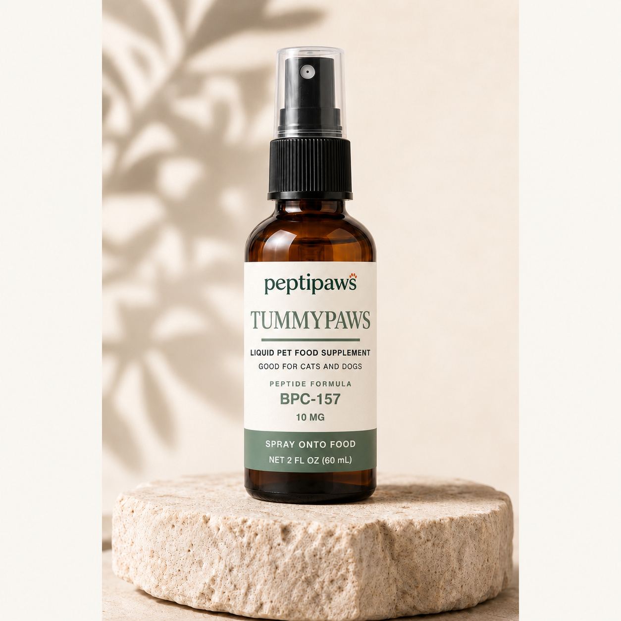 TummyPaws peptide spray bottle